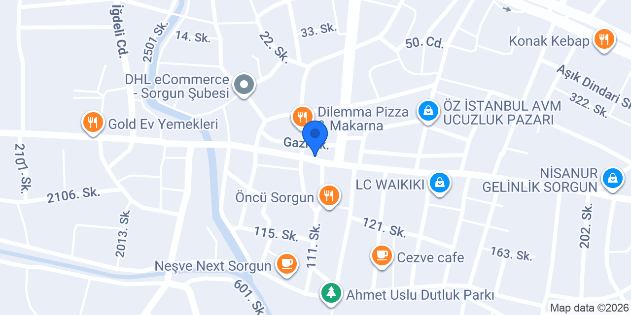 Özdemir Kuyumculuk konumu