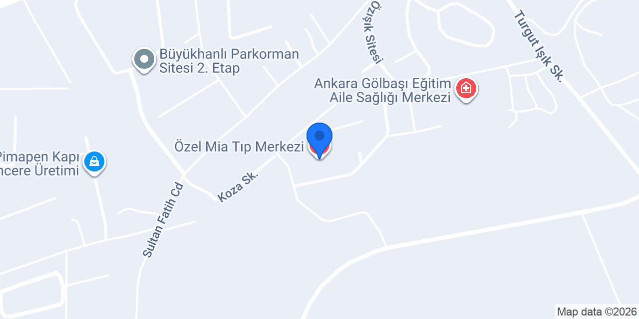 Özel Mia Tıp Merkezi konumu