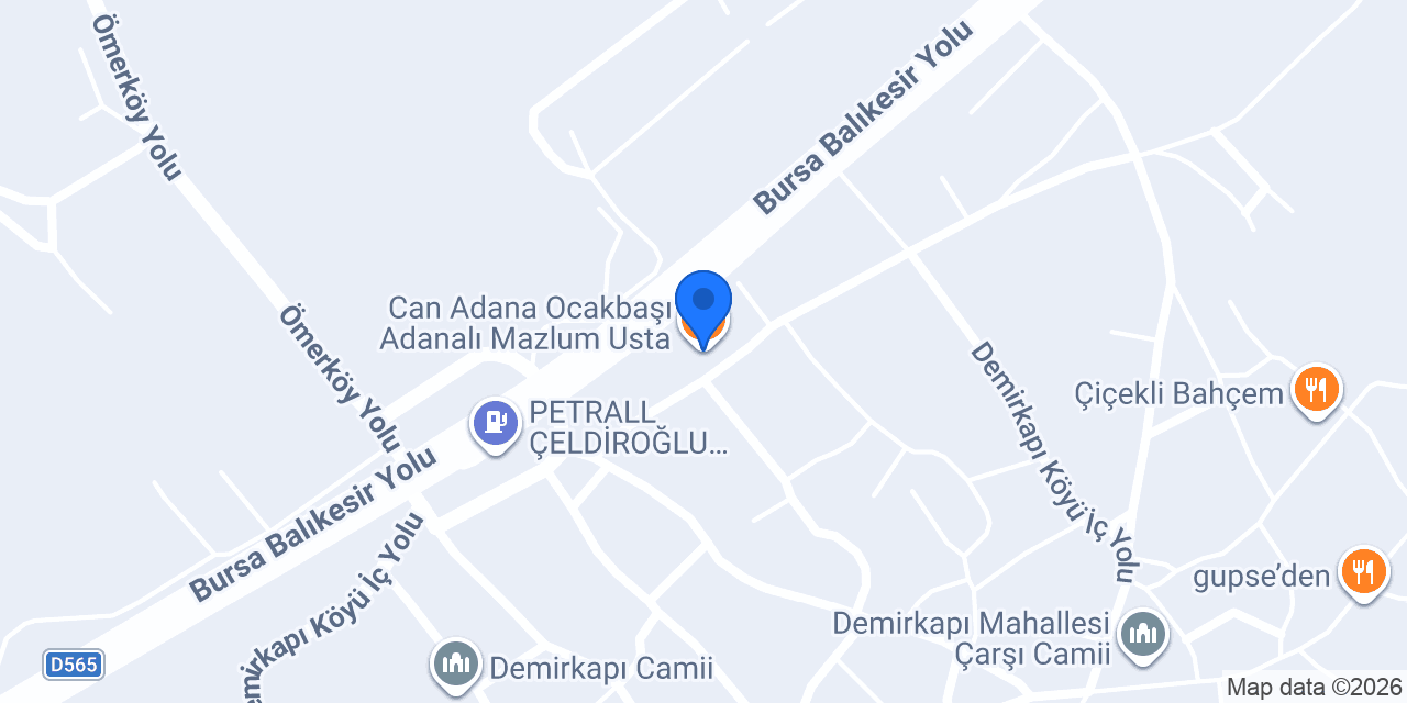 Can Adana Ocakbaşı Adanalı Mazlum Usta konumu