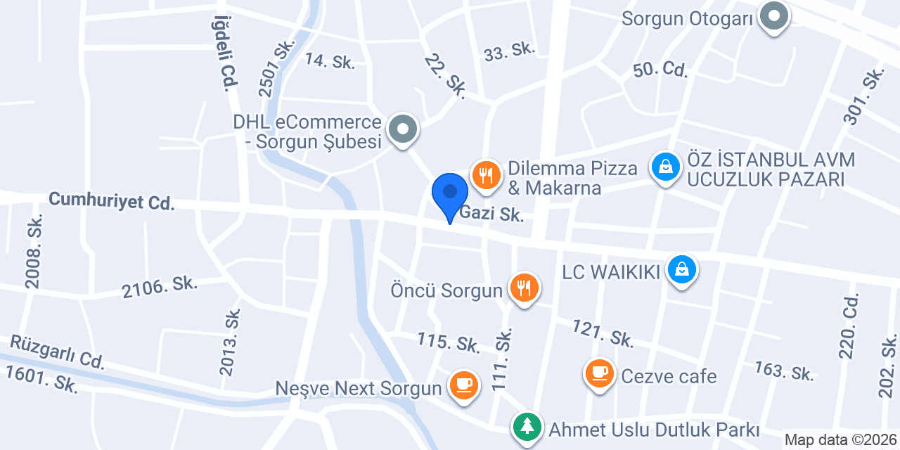 SORGUN SÜRÜCÜ KURSU konumu
