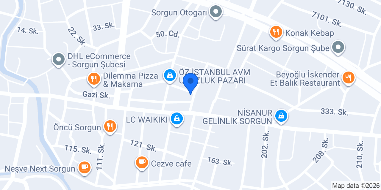 İŞLER KİTABEVİ SORGUN ŞUBE konumu