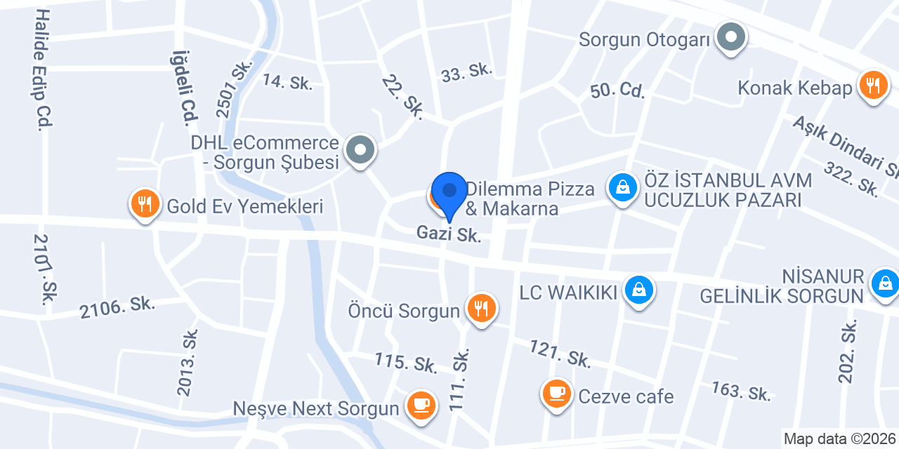 Yeşilova Unlu Mamülleri konumu