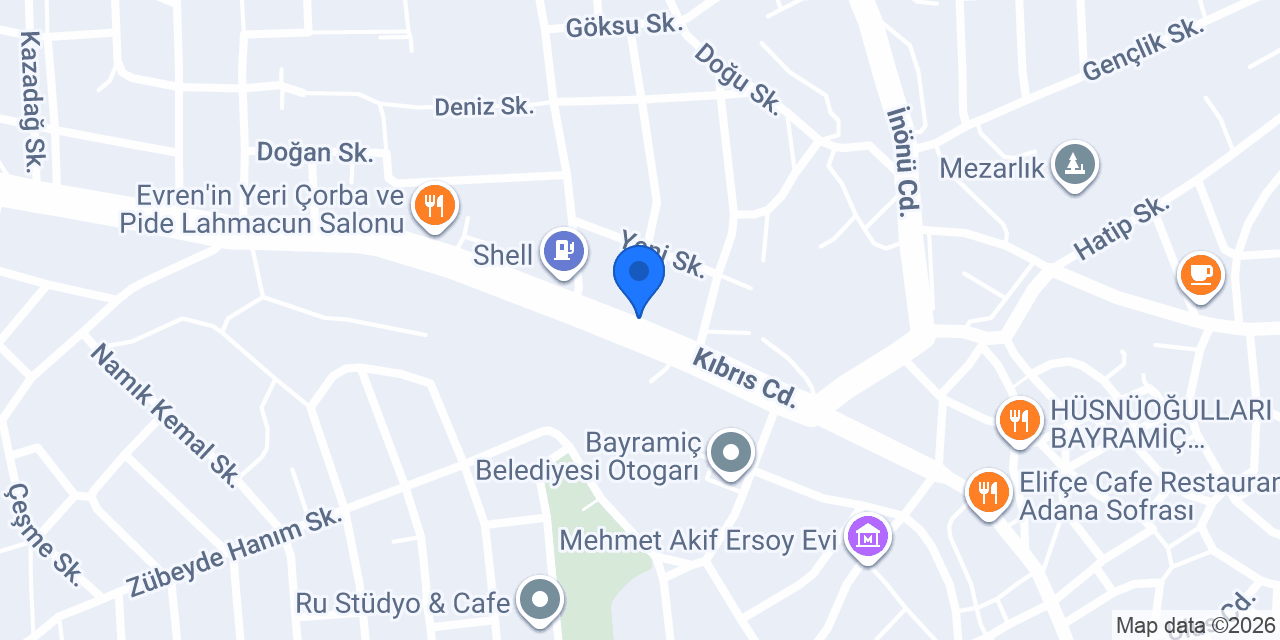 Halkbank Bayramiç Şubesi konumu