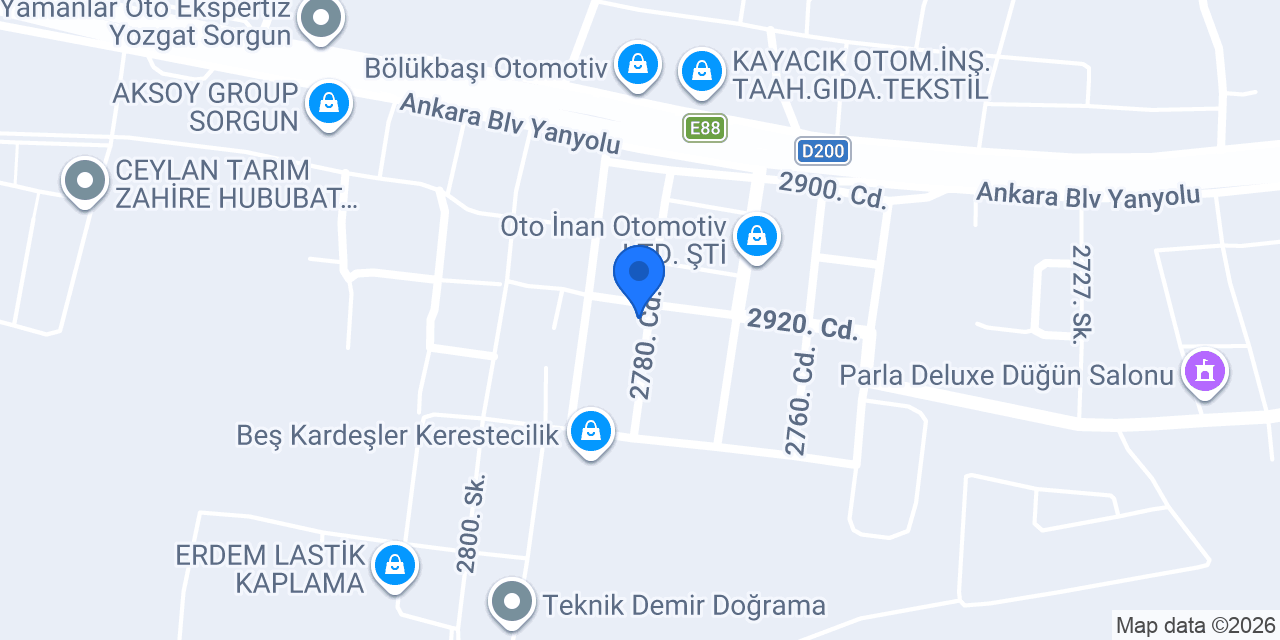 SORGUN OTOGAZ konumu