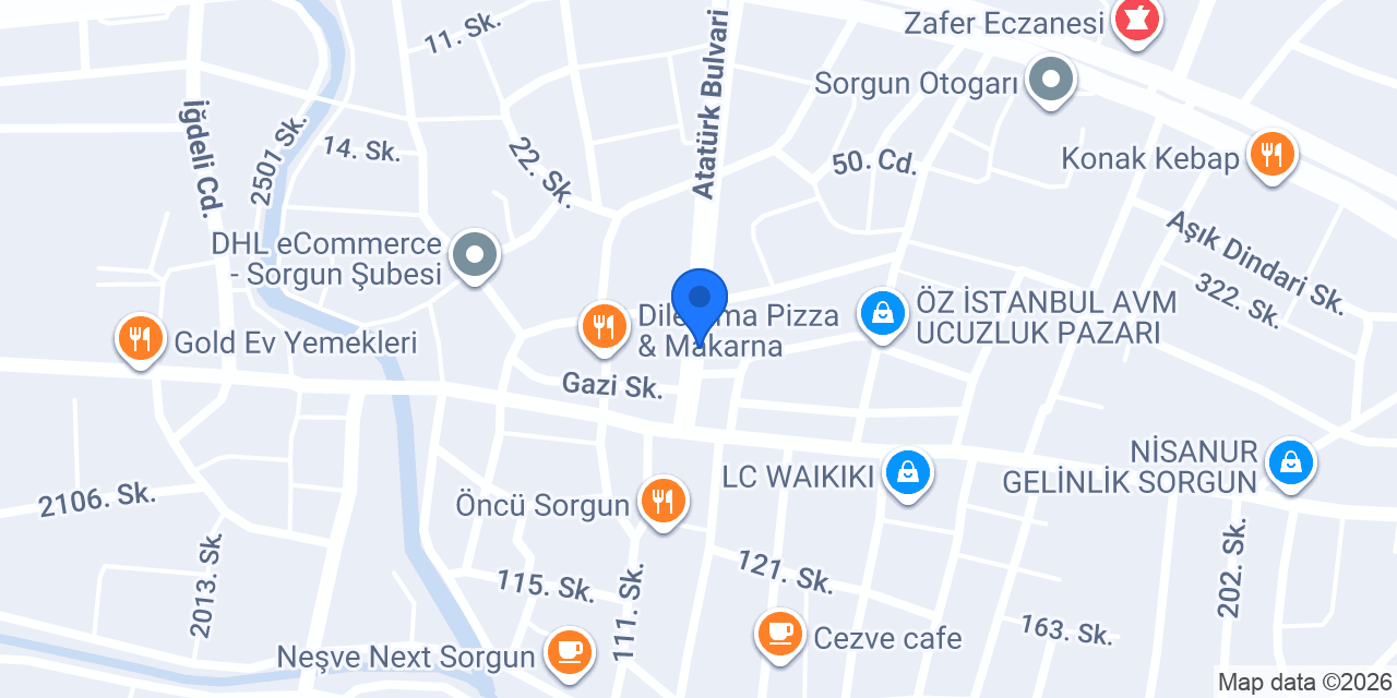 İcon kuaför sorgun konumu