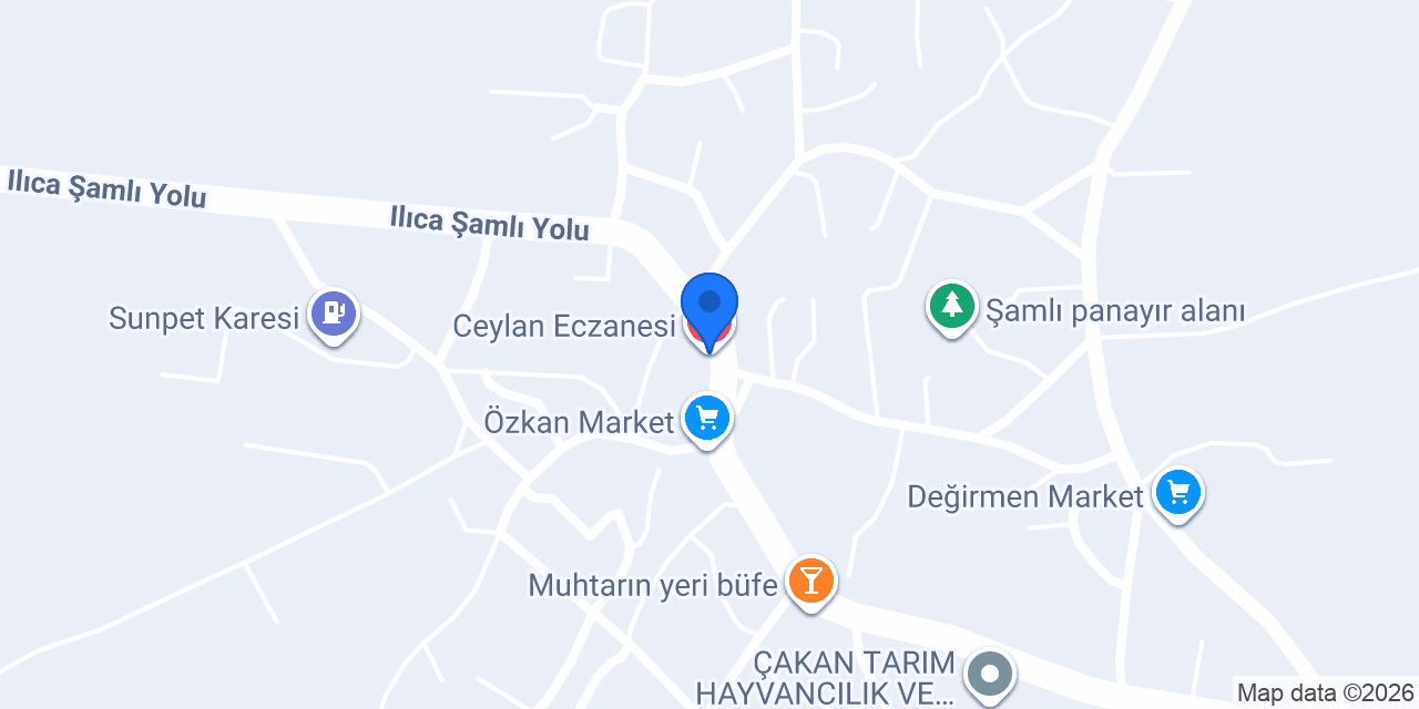 Ceylan Eczanesi konumu