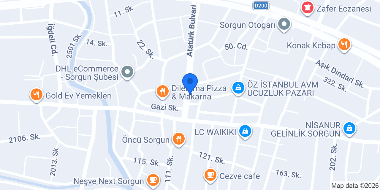 Evim Emlak Sorgun konumu