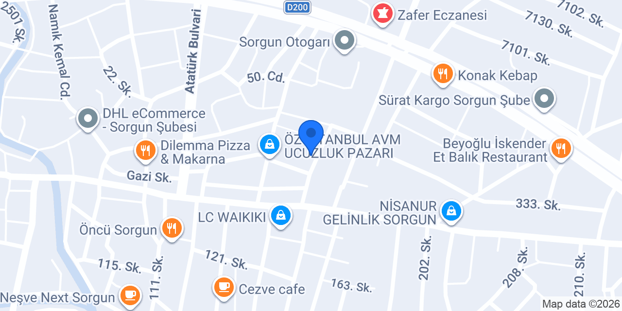 Doğanay Mobilya konumu