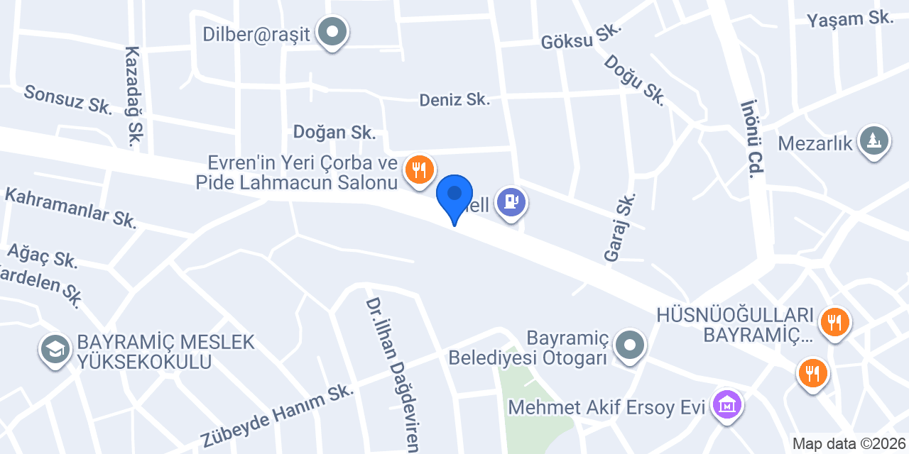 Kaktüs PUB Bayramiç konumu