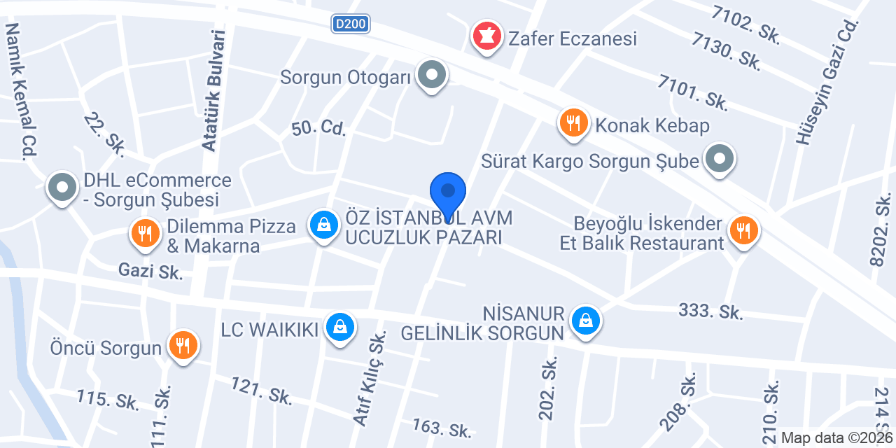 Sami Özdoğan Giyim konumu