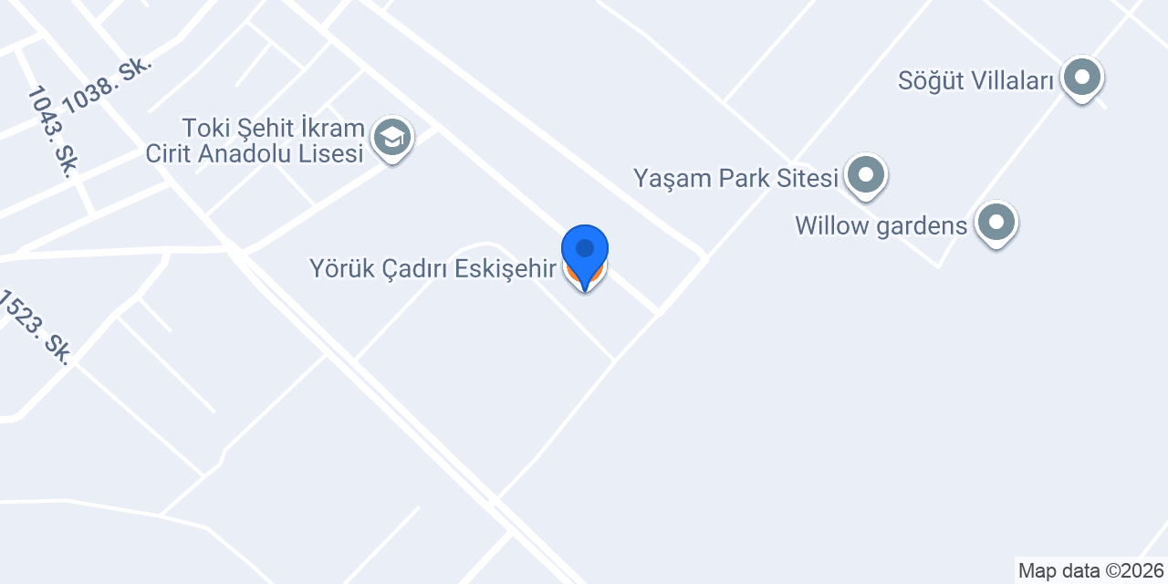 Yörük Çadırı Eskişehir konumu