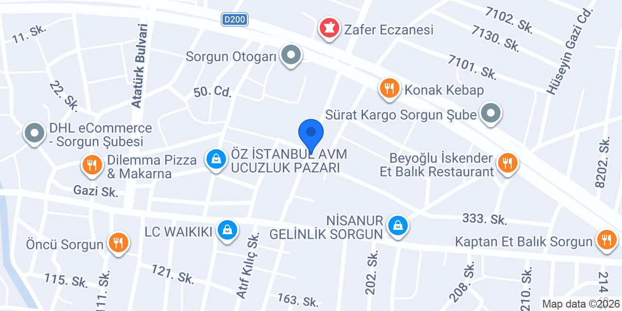 SORGUN BELLONA konumu