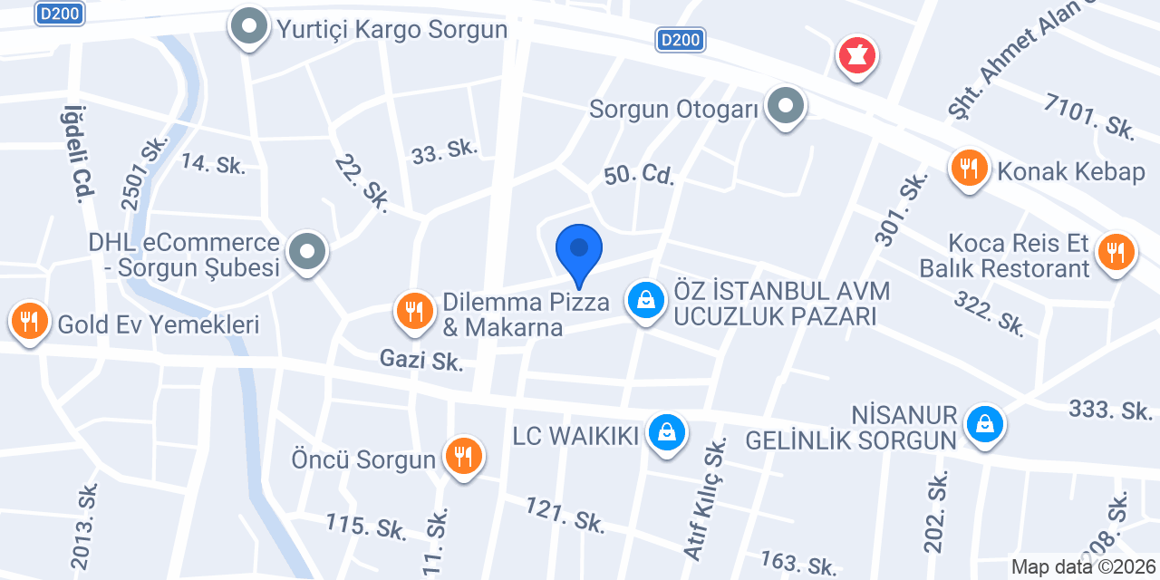 Uğurlu mobilya sorgun konumu