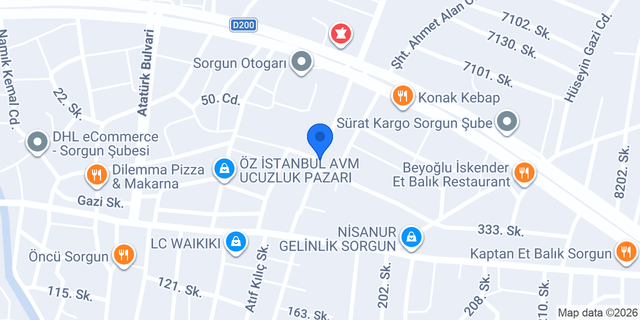Kozanoğlu Emlak konumu