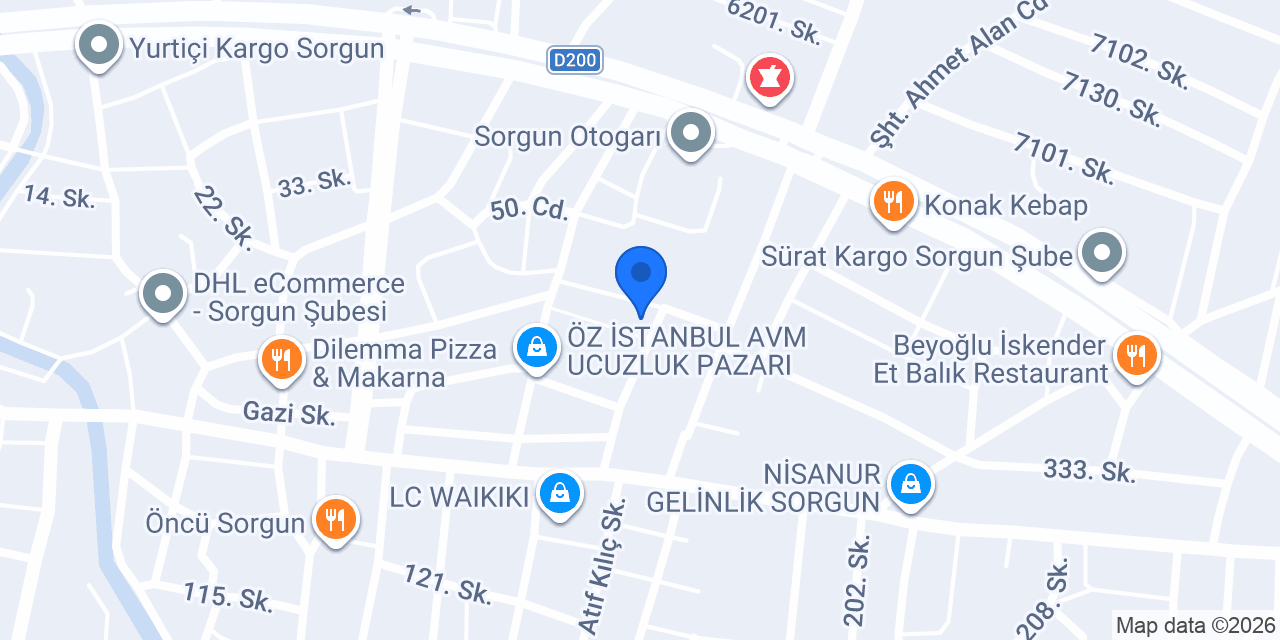 Hilal MOBİLYA konumu