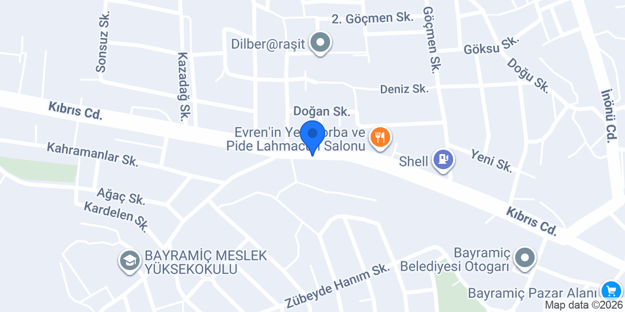 VakıfBank Bayramiç Şubesi konumu