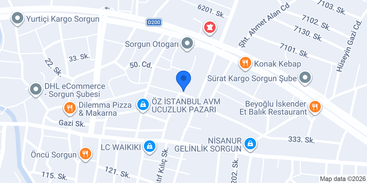 Dörtler Mobilya konumu
