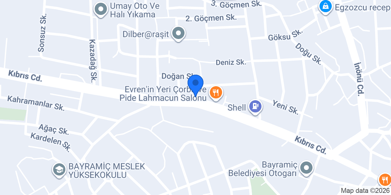 Melek Kuaför konumu