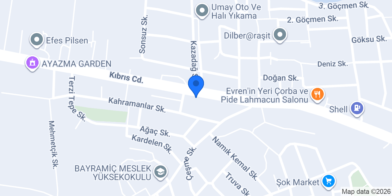 Mestanoğlu konumu