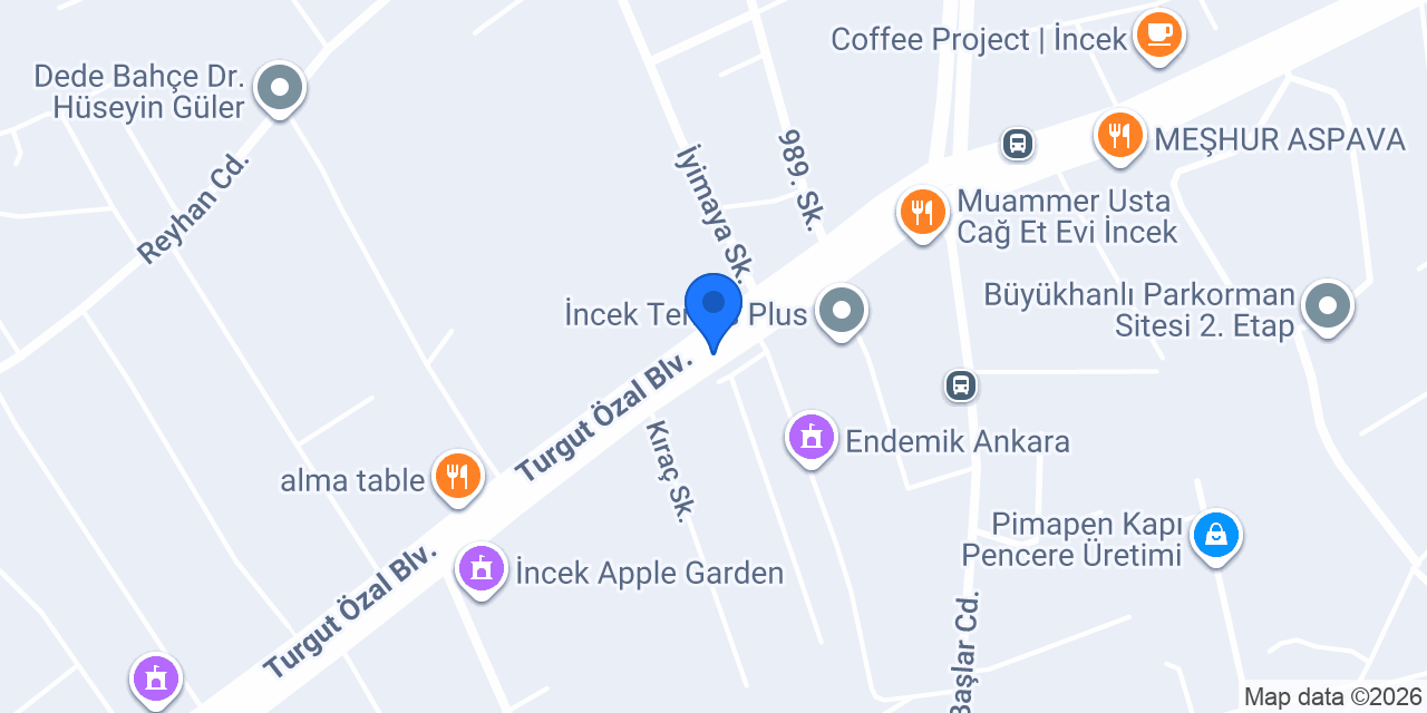 İncek Sineklik konumu