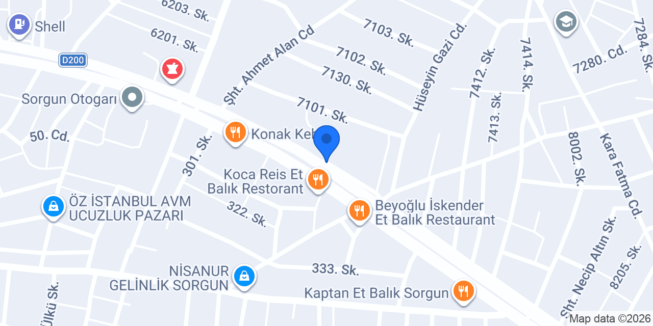 ŞEHZADE ET MANGAL ÇORBA 7/24 konumu