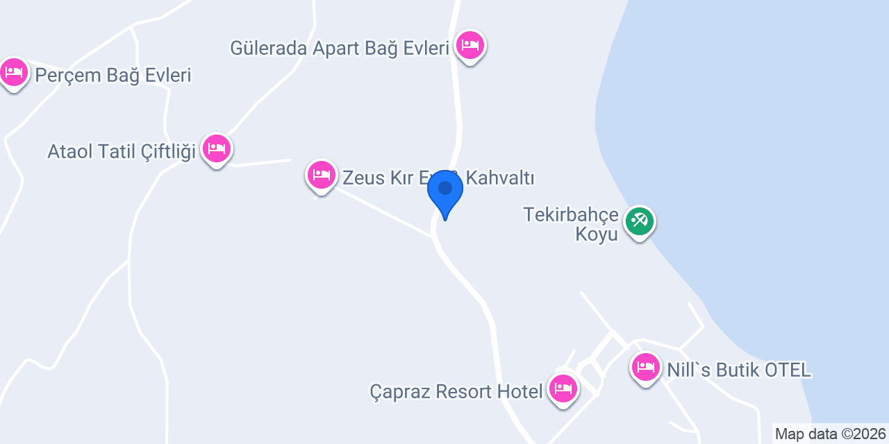 Tenedos Tatil Odaları konumu