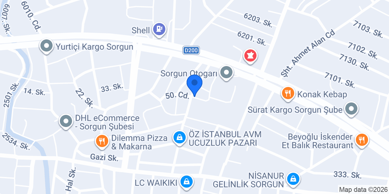 özdemirler tesisat konumu