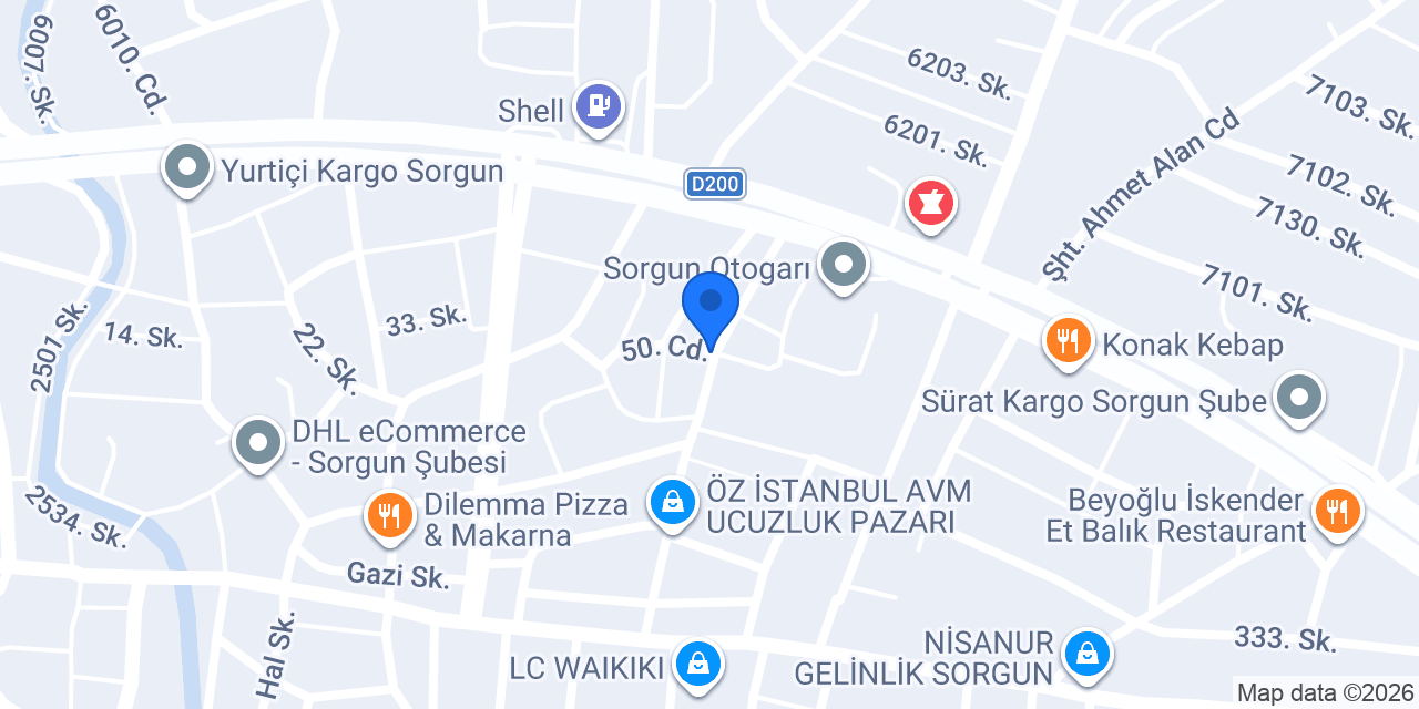 Ustaoğlu Mimarlık ve Mühendislik konumu