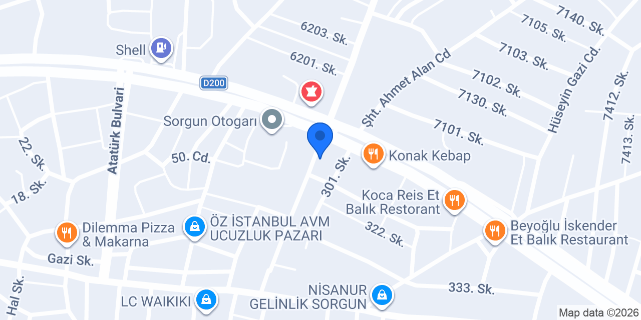 BARIŞ EMLAK SORGUN konumu