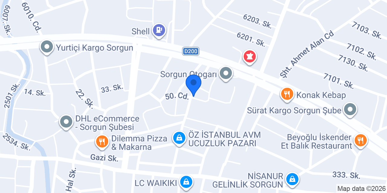 Okcu Elektrik konumu