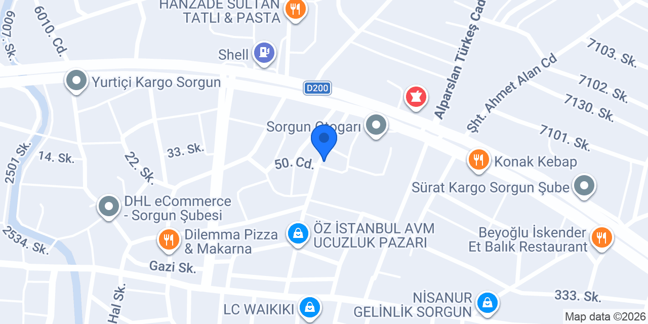 Ergün Elektrik konumu