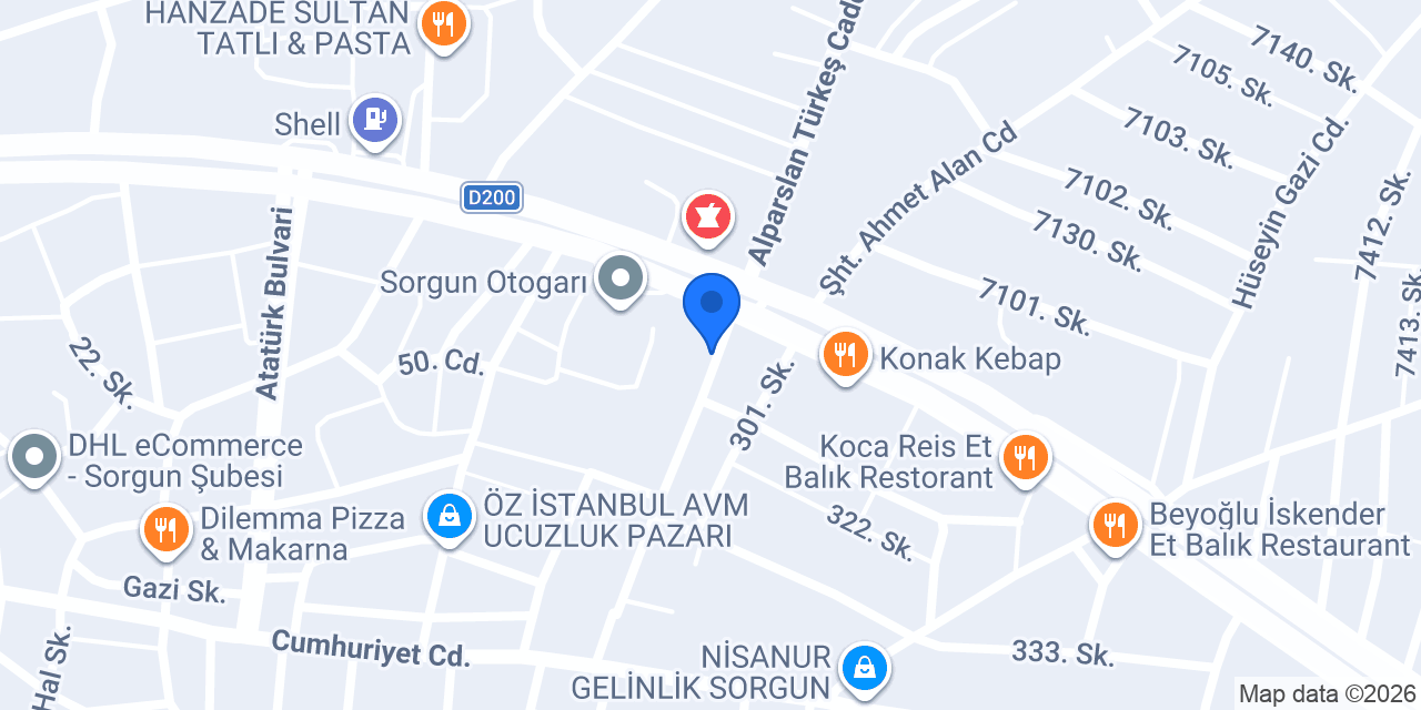 Kılıç Gıda konumu