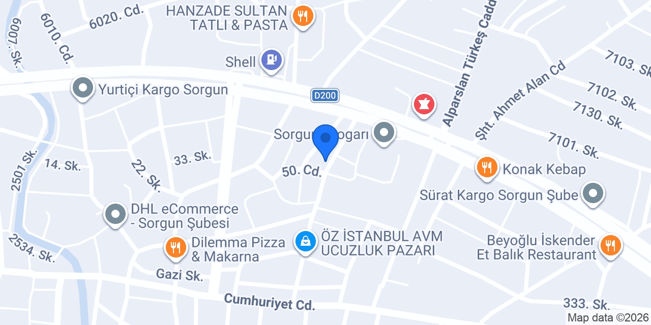 Gözde Elektironik konumu