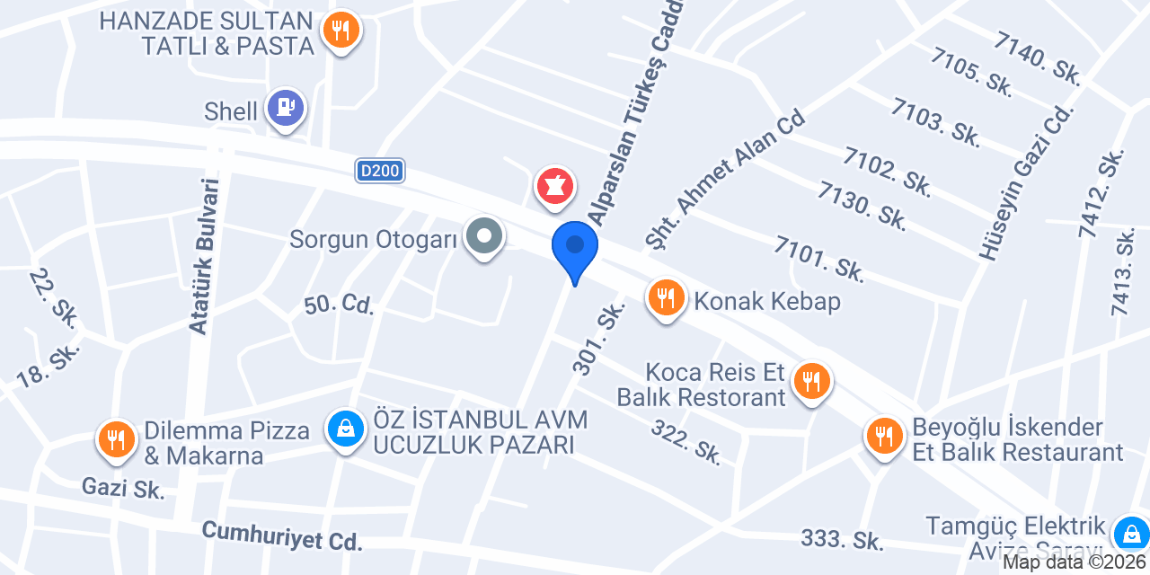 CESUR KASAP ET MAMÜLLERİ konumu
