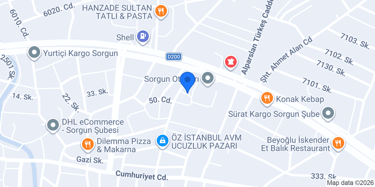 Buğra Doğalgaz - Isı Plaza konumu