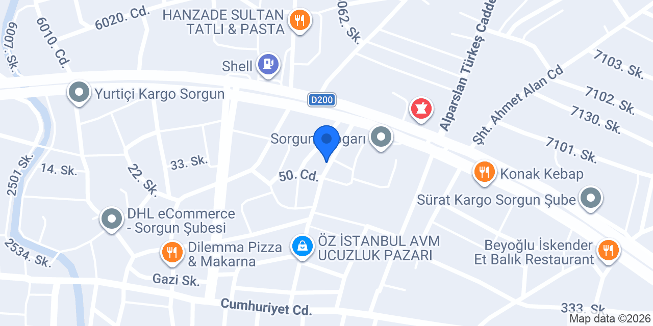 Yıldız Elektronik konumu