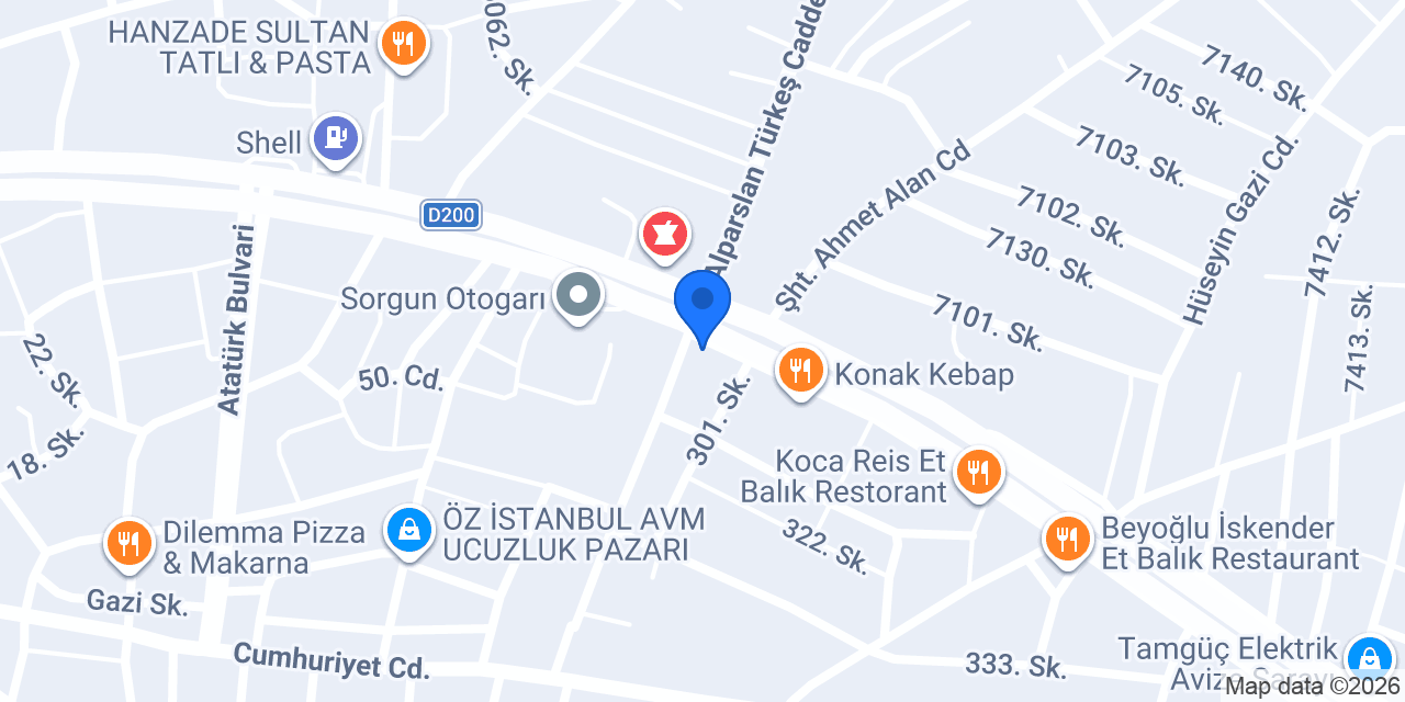 Sorgun Hacı Baba Lahmacun konumu
