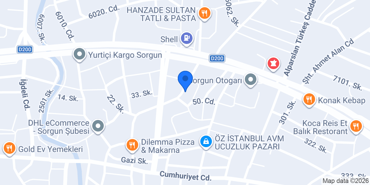 PAC Academy Sorgun konumu
