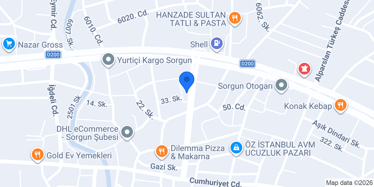 Çiğköfte Dünyamız konumu