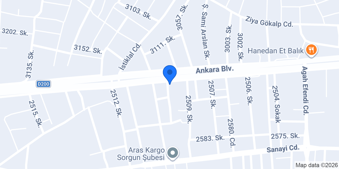 KILIÇ PARS AUTO konumu