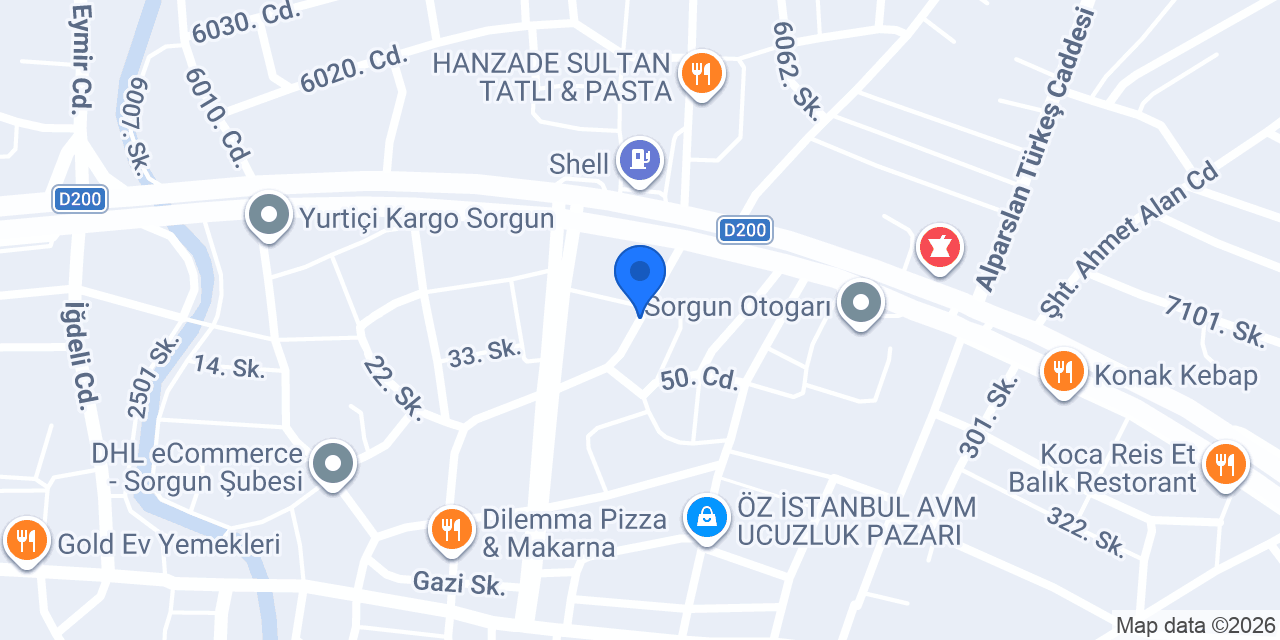 Uğur Elektrik konumu