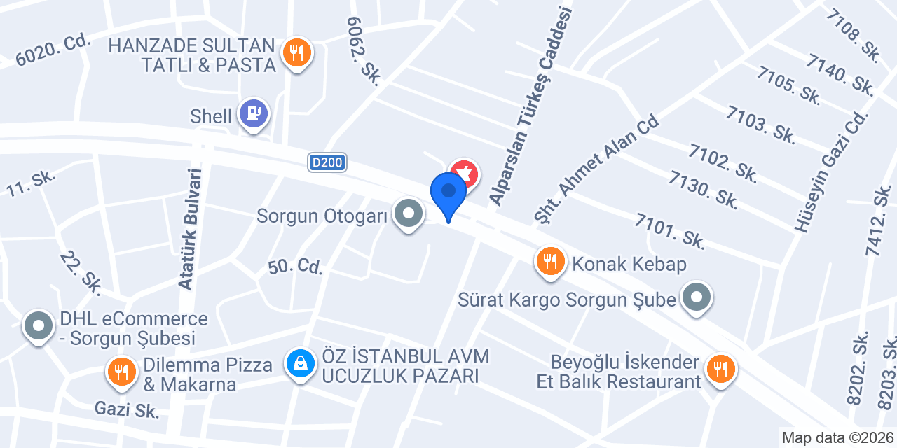 Şen Kasabı konumu