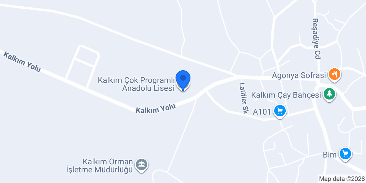Kalkım Çok Programlı Anadolu Lisesi konumu