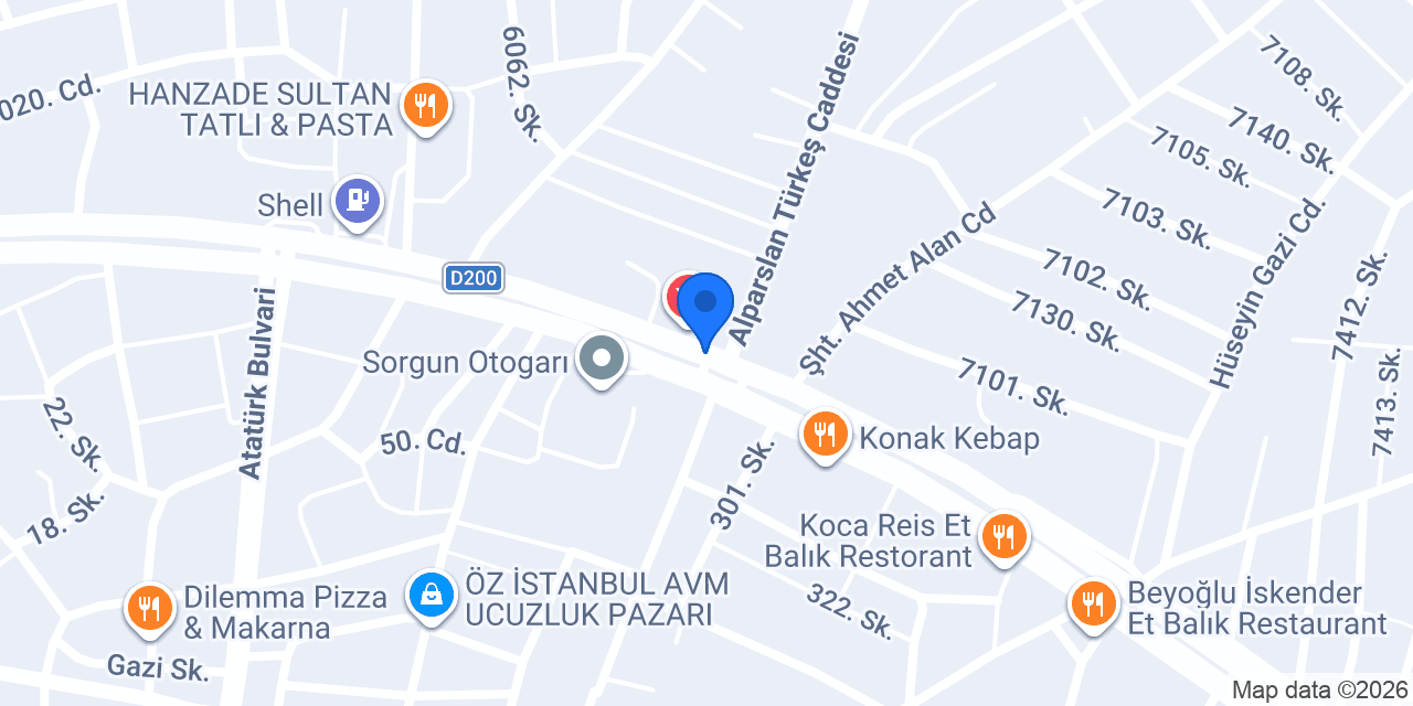 Emniyet Taksi konumu
