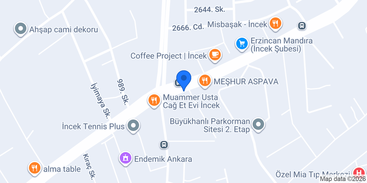 Almina Garden Cafe konumu