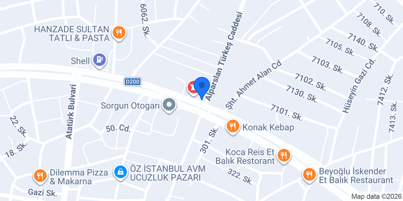 SORGUN TAKSİ konumu