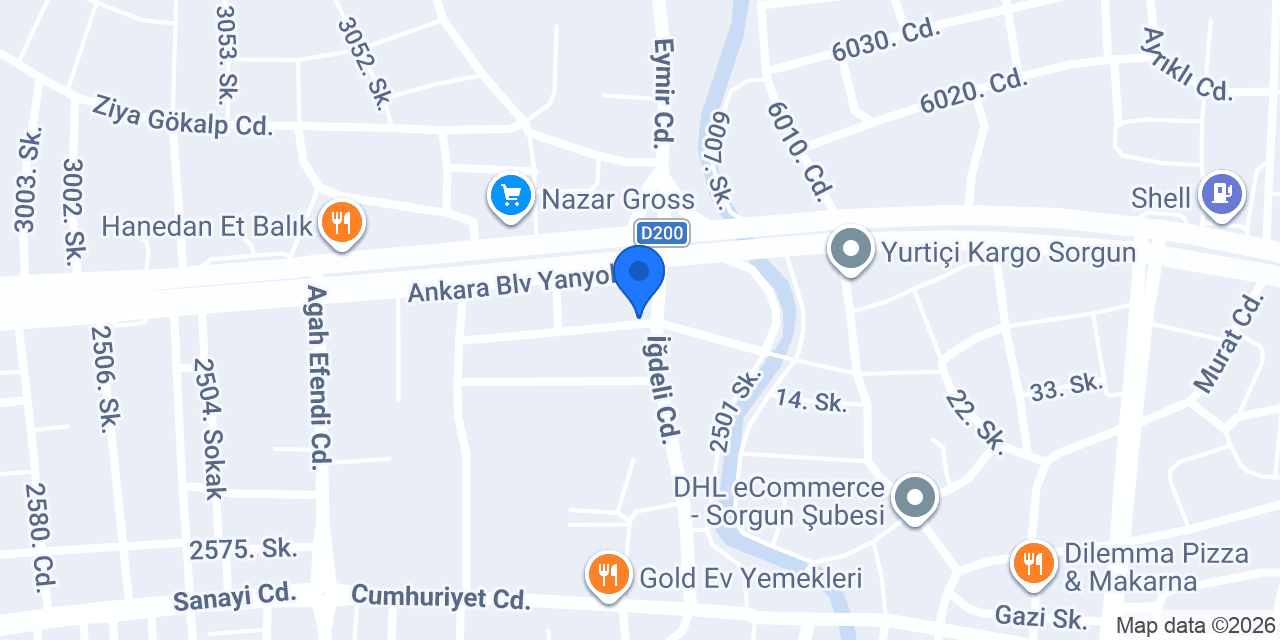Buğra Doğalgaz konumu