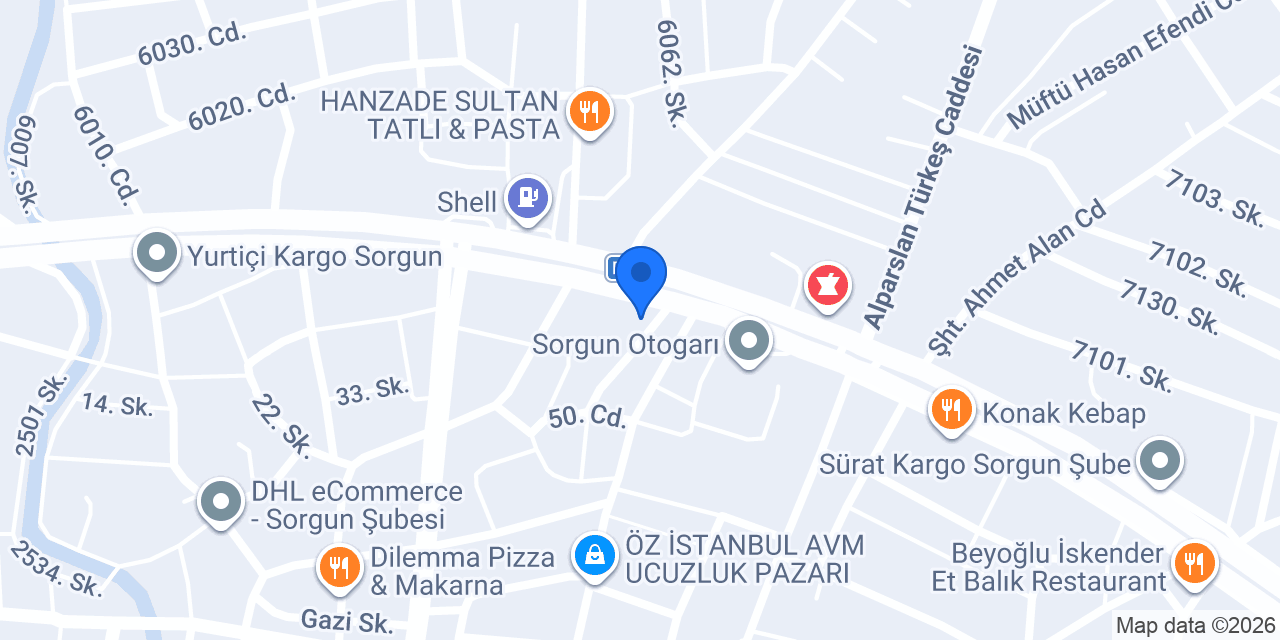 Arslan sofrası konumu