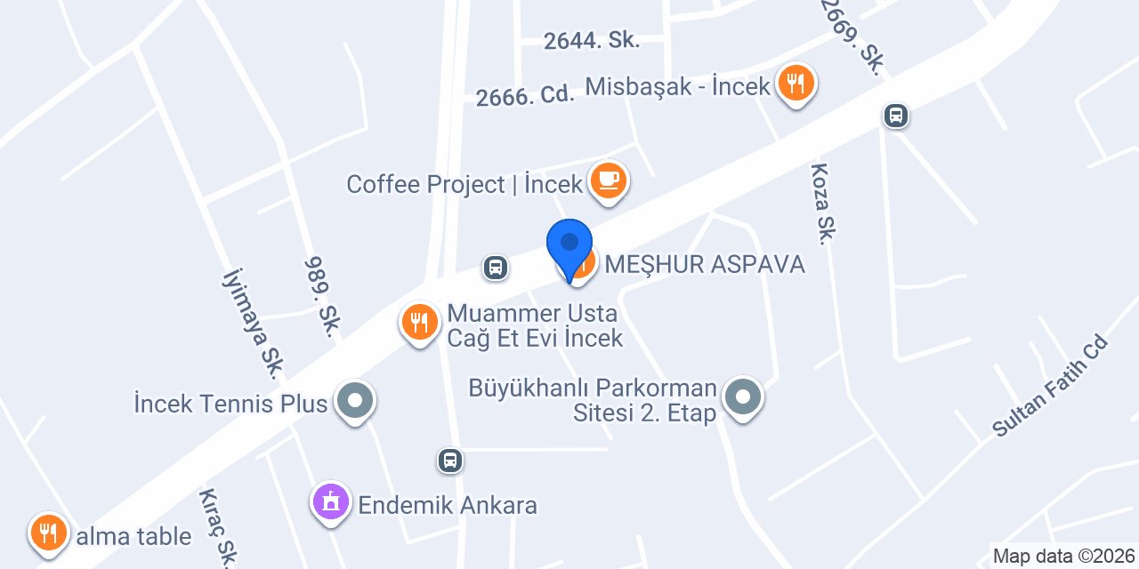 İncek Sandviç konumu