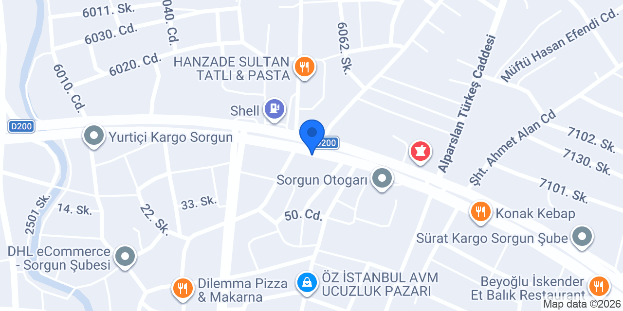 Hisar Sigorta Sorgun Şb konumu